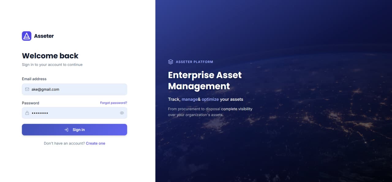 Asset Management ERP